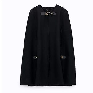 Zara Wool Buckled Cape
